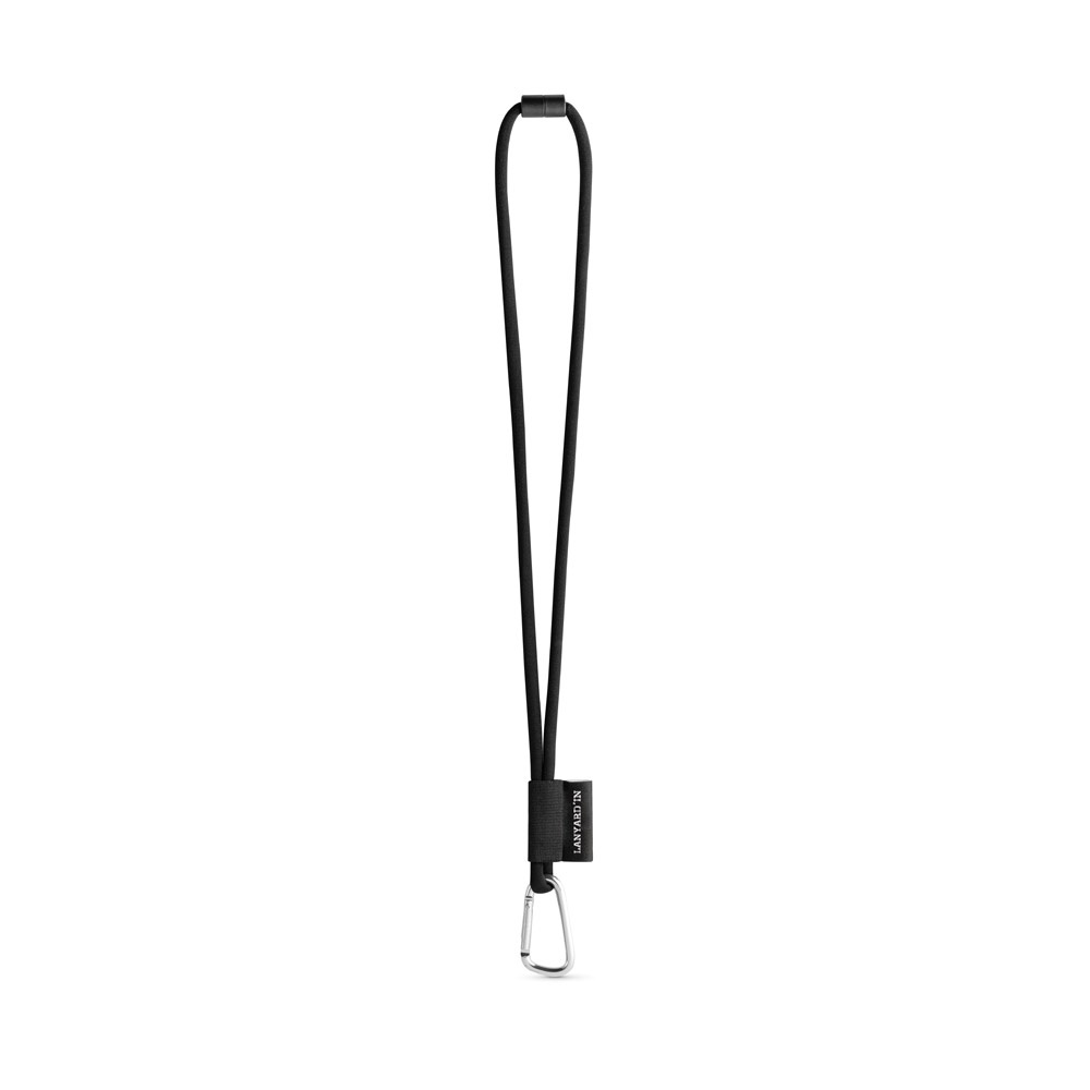 SET Lanyard TUBE Long (Ø 7 mm) con mosquetón en forma de D de 55 mm y cierre de seguridad de Ø 7 mm
