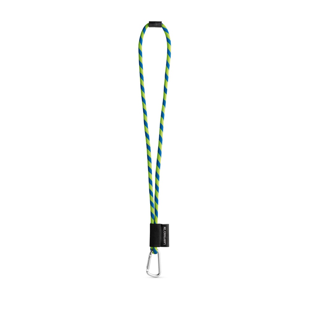 SET Lanyard TUBE Long (Ø 7 mm) con mosquetón en forma de D de 55 mm y cierre de seguridad de Ø 7 mm