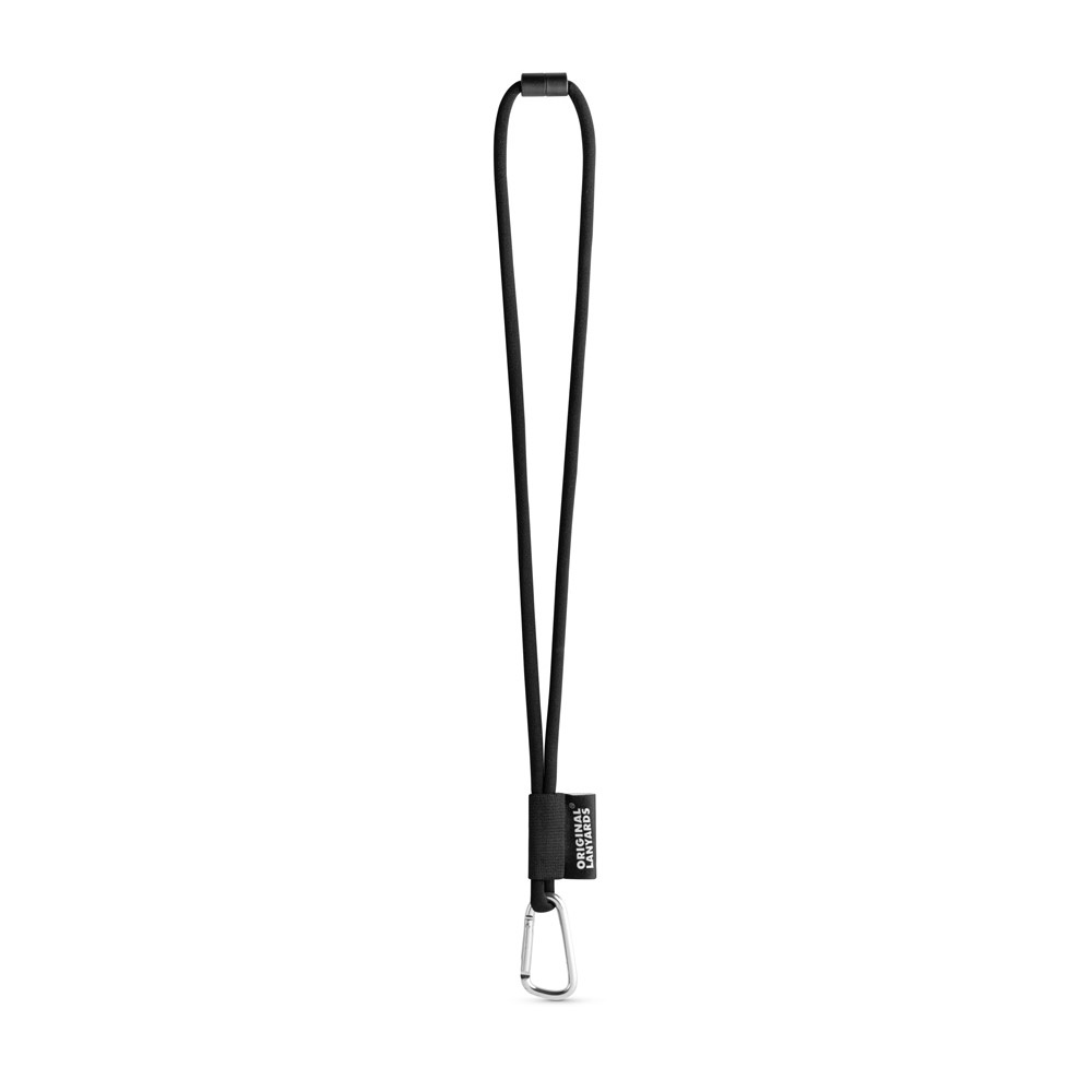 SET Lanyard TUBE Long (Ø 7 mm) con mosquetón en forma de D de 55 mm y cierre de seguridad de Ø 7 mm