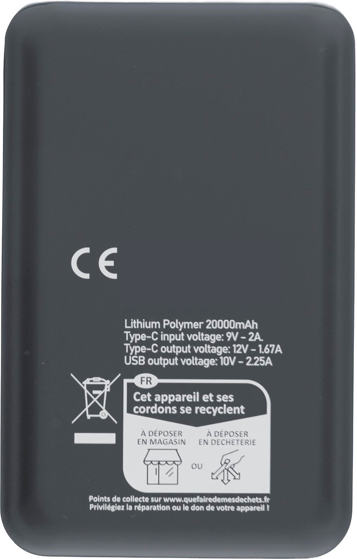 Recycled ABS powerbank Rayen