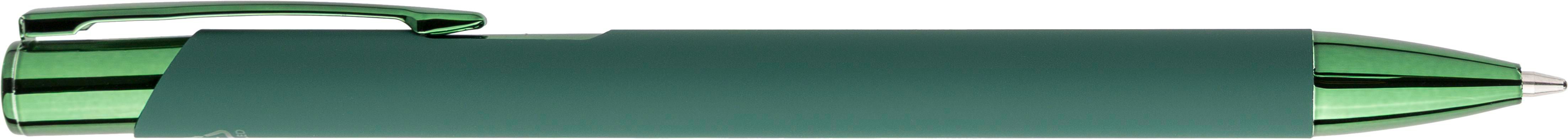 Recycled aluminium rubberized ballpen Anisa