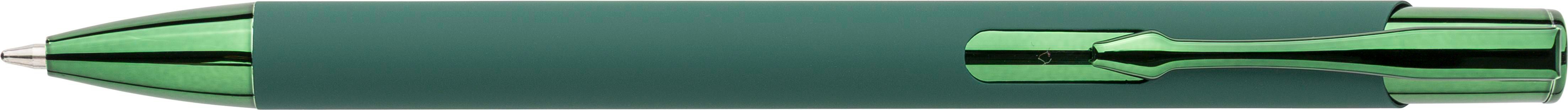 Recycled aluminium rubberized ballpen Anisa