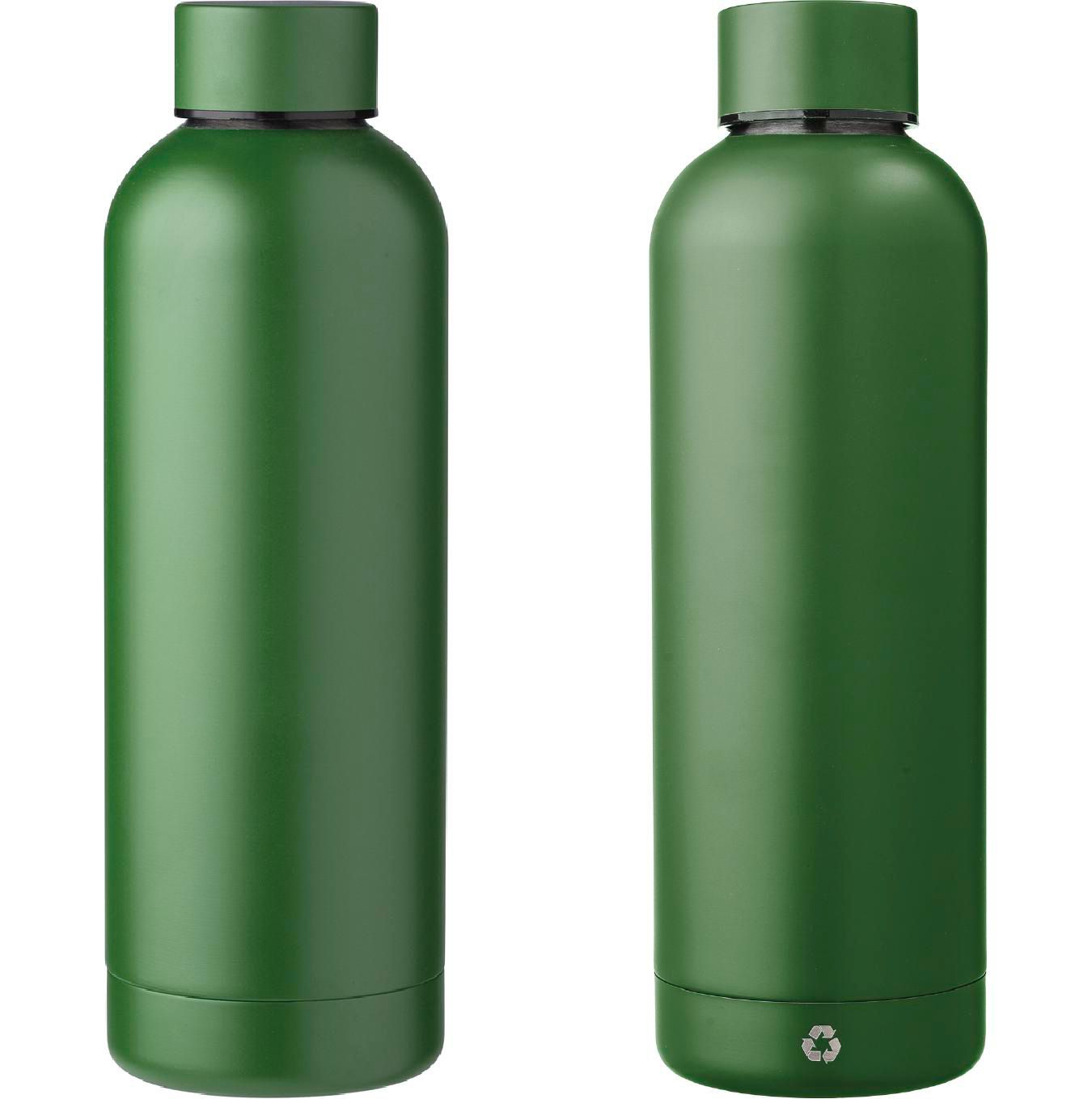 Botella de acero inox. reciclado Isaiah 500 ml