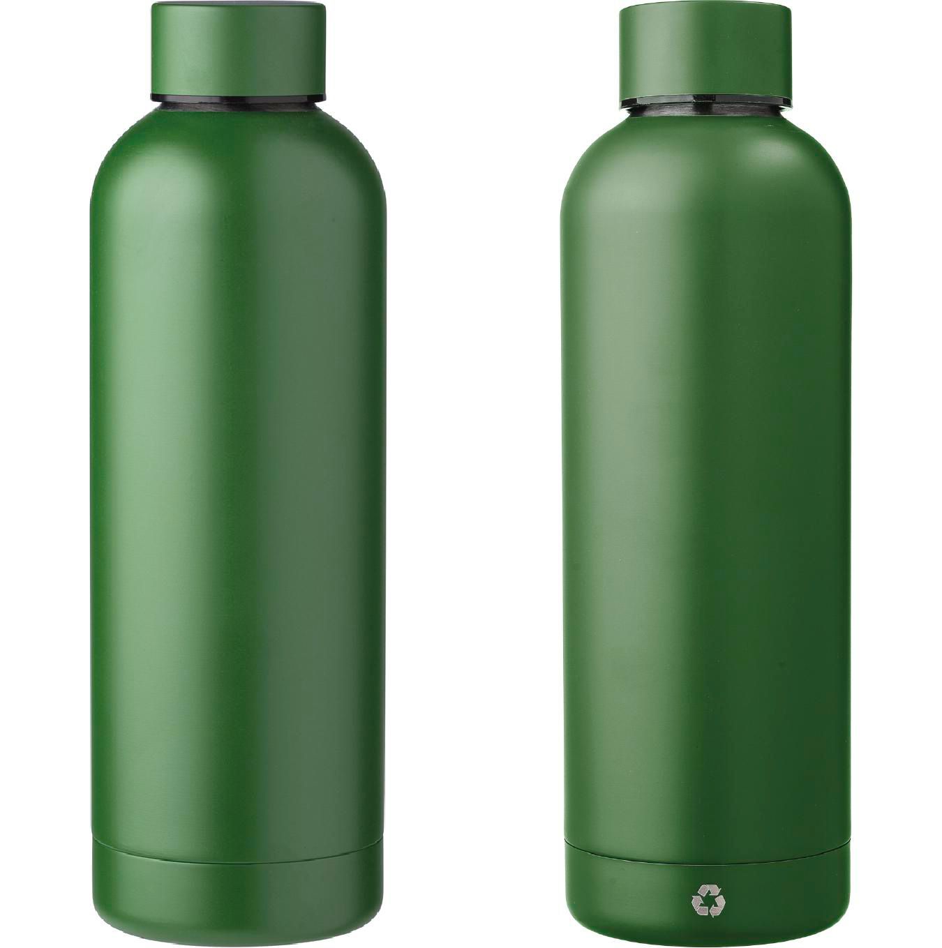 Botella de acero inox. reciclado Isaiah 500 ml