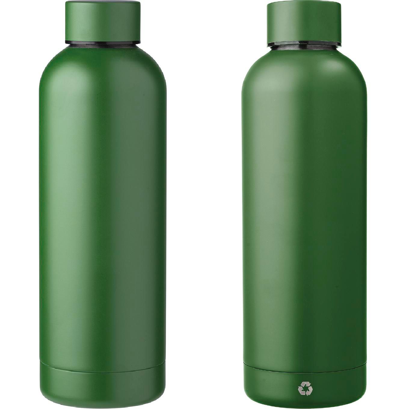 Botella de acero inox. reciclado Isaiah 500 ml