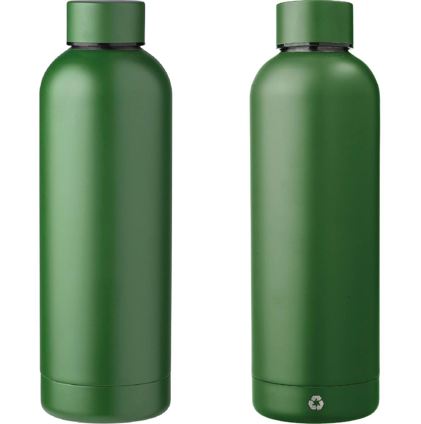 Botella de acero inox. reciclado Isaiah 500 ml