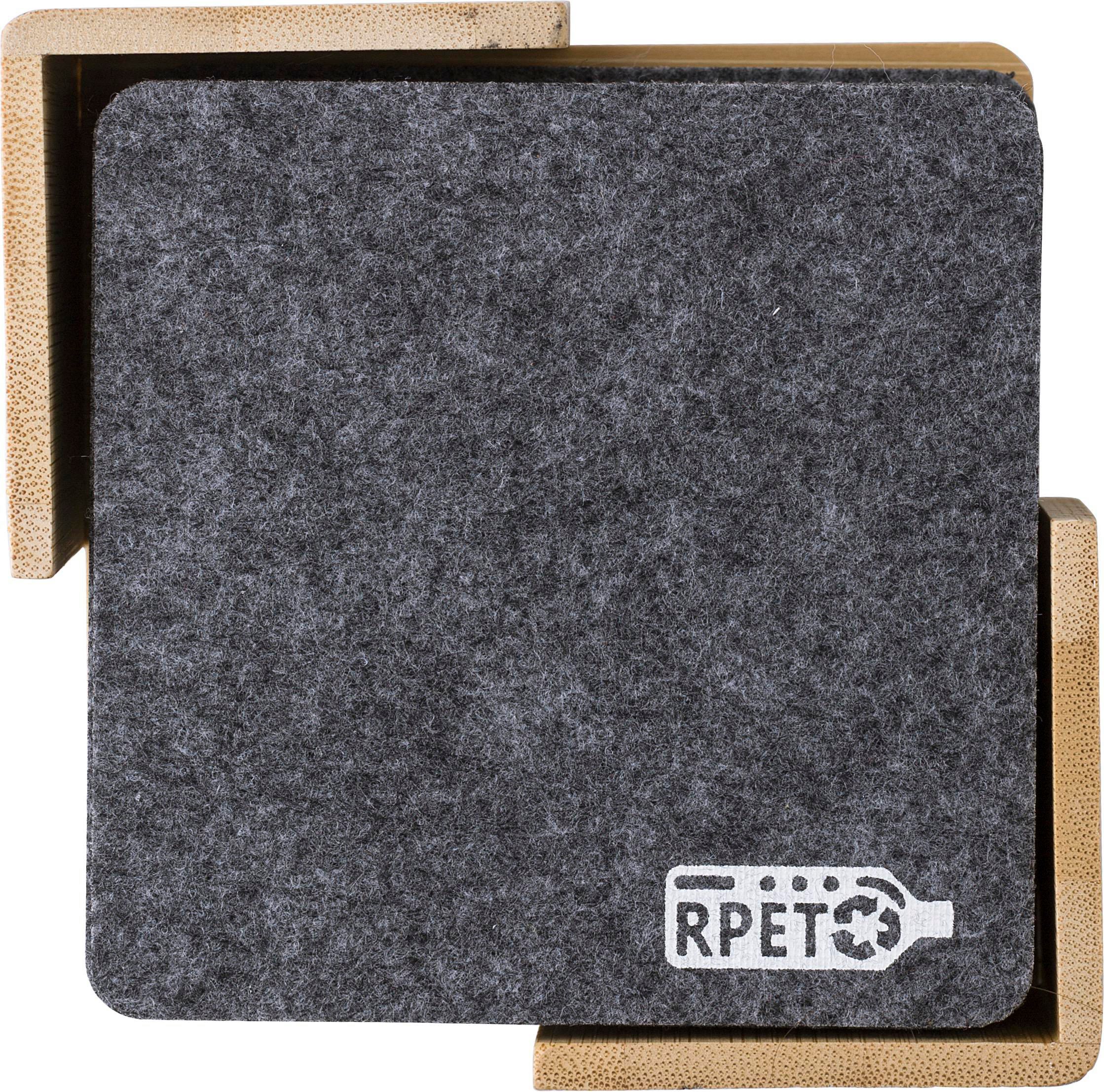 Set de posavasos de fieltro rPET Lawrence