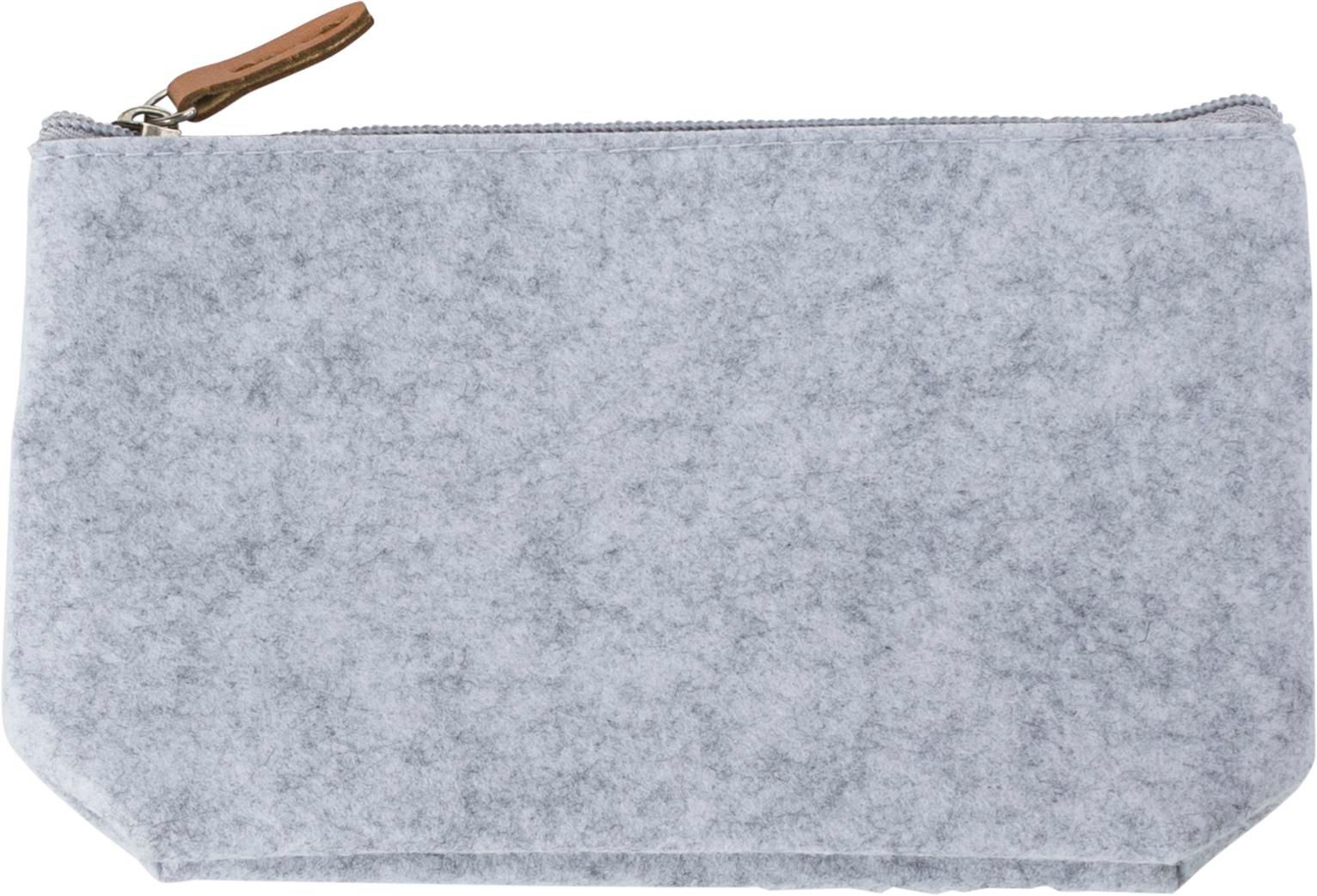 Cosmetic bag Lucy | Recycled felt | Synthetic leather details