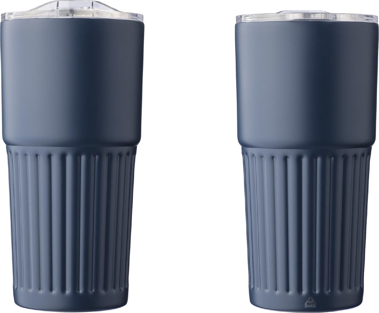 Vaso de acero inox. reciclado Kael 500 ml