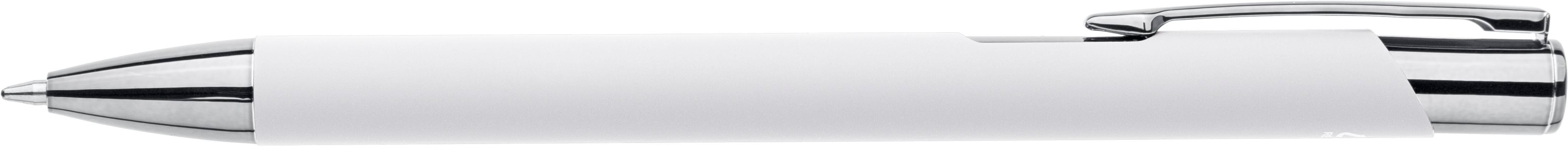 Recycled aluminium rubberized ballpen Anisa
