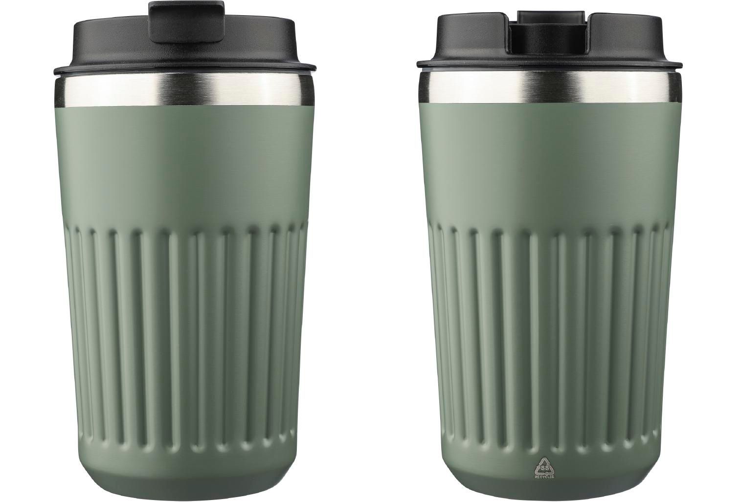 Vaso termo de acero inox. reciclado Chiara 400 ml