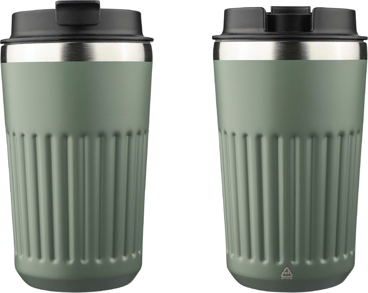 Vaso termo de acero inox. reciclado Chiara 400 ml