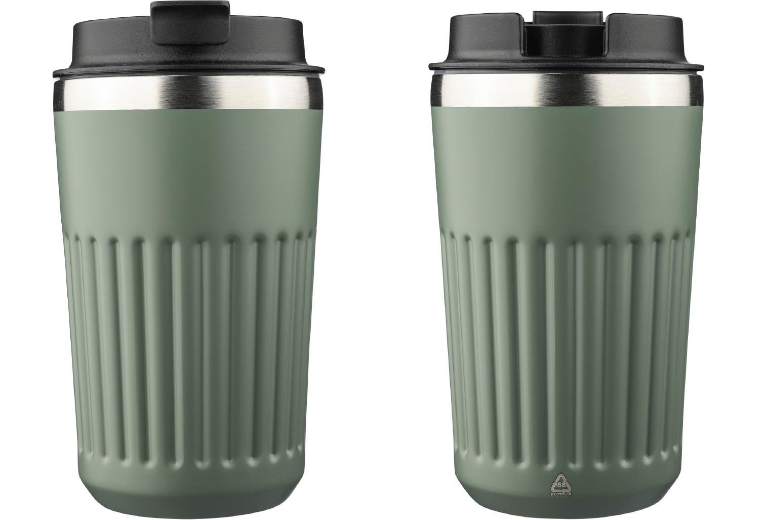 Vaso termo de acero inox. reciclado Chiara 400 ml