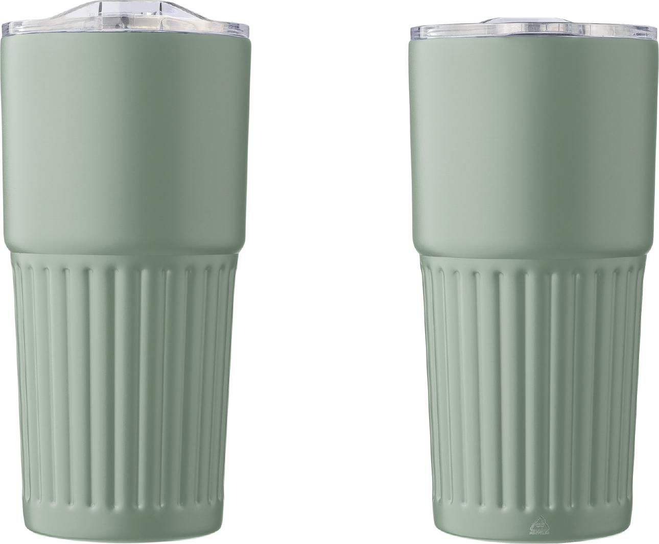 Vaso de acero inox. reciclado Kael 500 ml