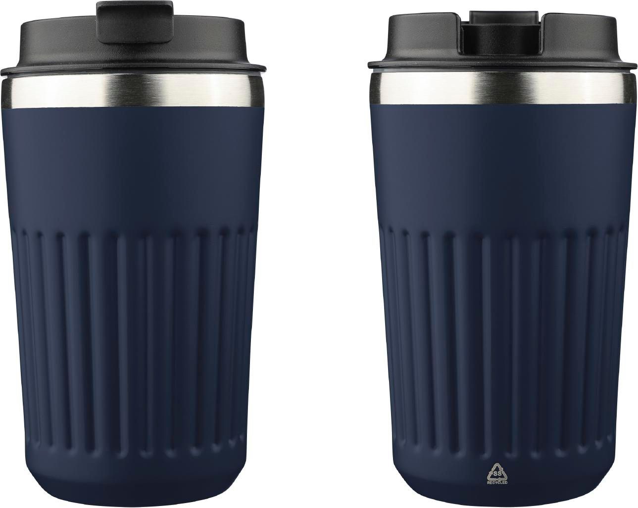 Vaso termo de acero inox. reciclado Chiara 400 ml