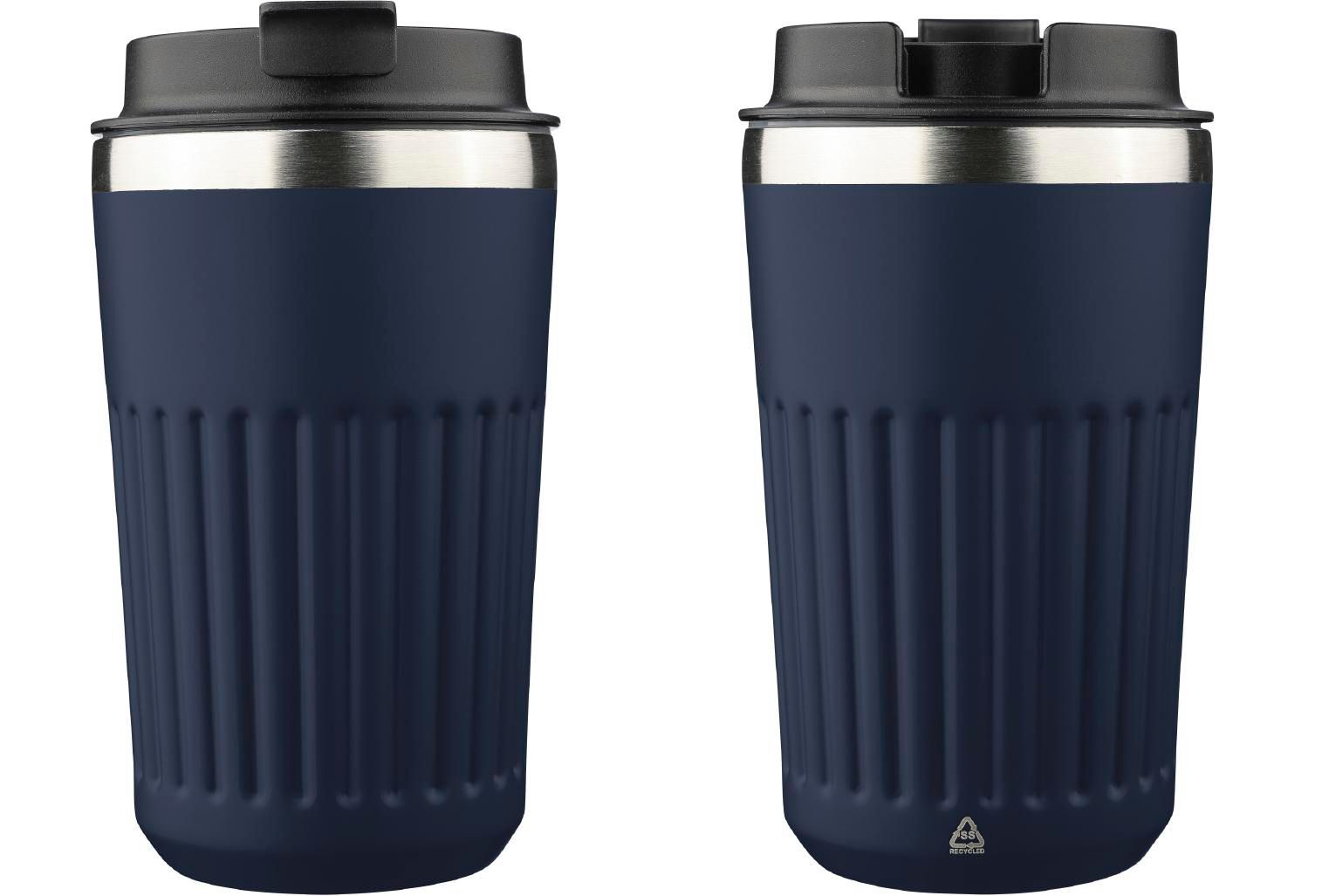 Vaso termo de acero inox. reciclado Chiara 400 ml
