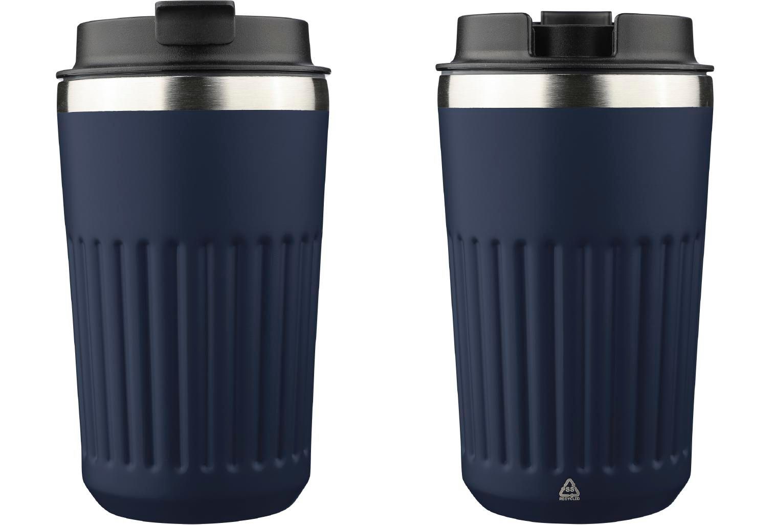 Vaso termo de acero inox. reciclado Chiara 400 ml