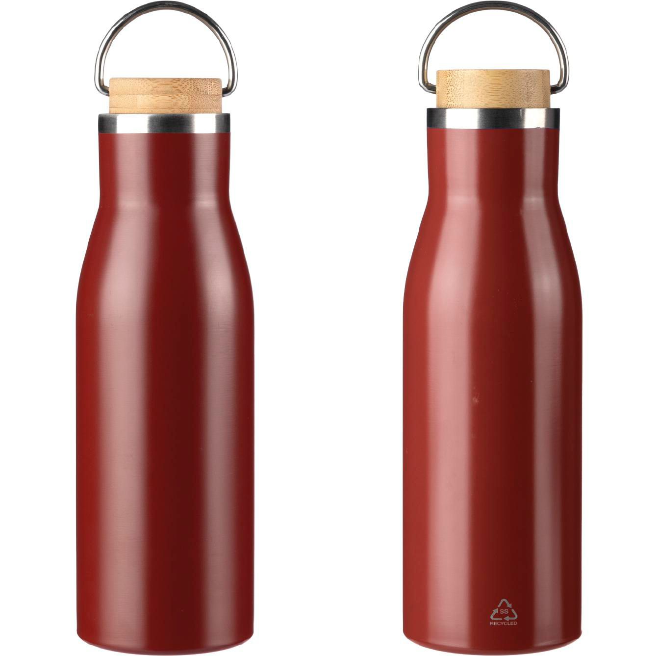 Botella de acero inox. reciclado Aline