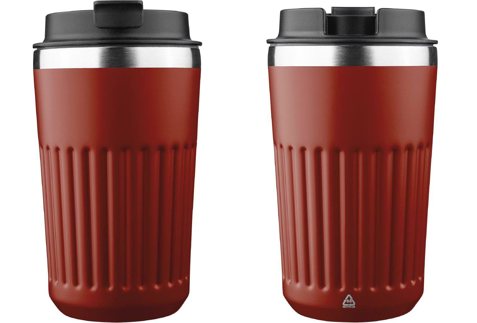 Vaso termo de acero inox. reciclado Chiara 400 ml