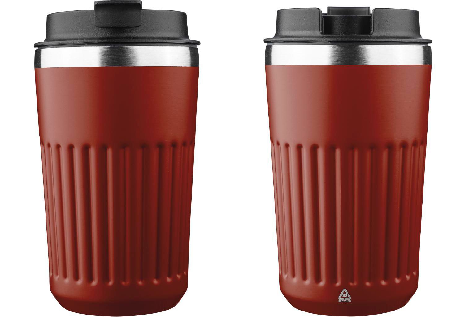 Vaso termo de acero inox. reciclado Chiara 400 ml