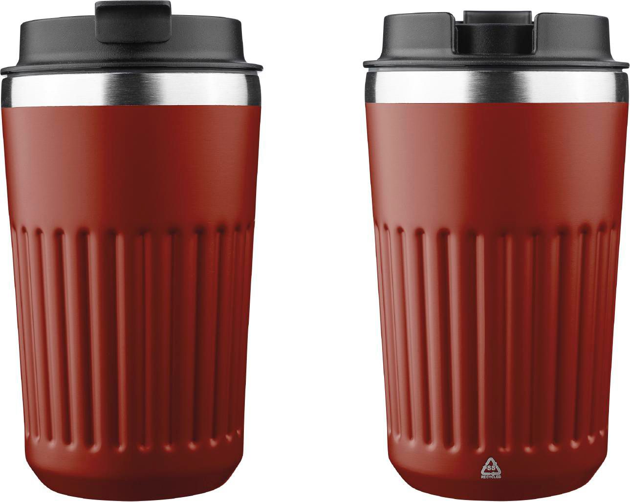 Vaso termo de acero inox. reciclado Chiara 400 ml