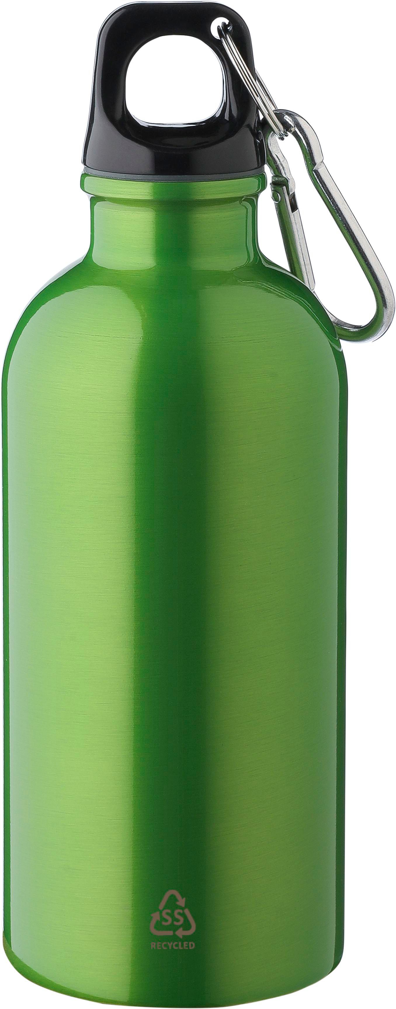 Recycled stainless steel single walled bottle (400 ml) Sable