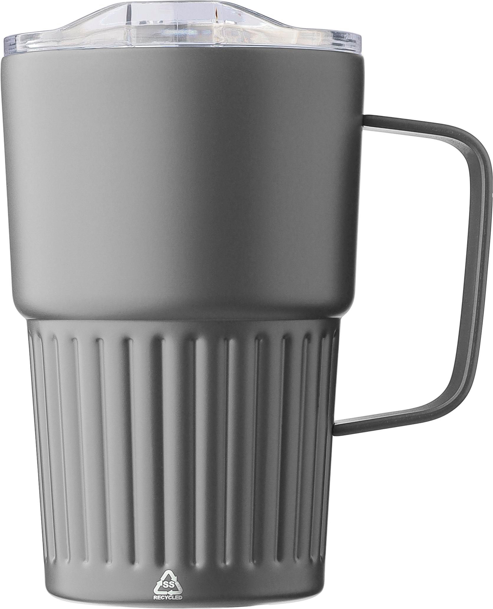 Taza de acero inox. reciclado Calo 450 ml