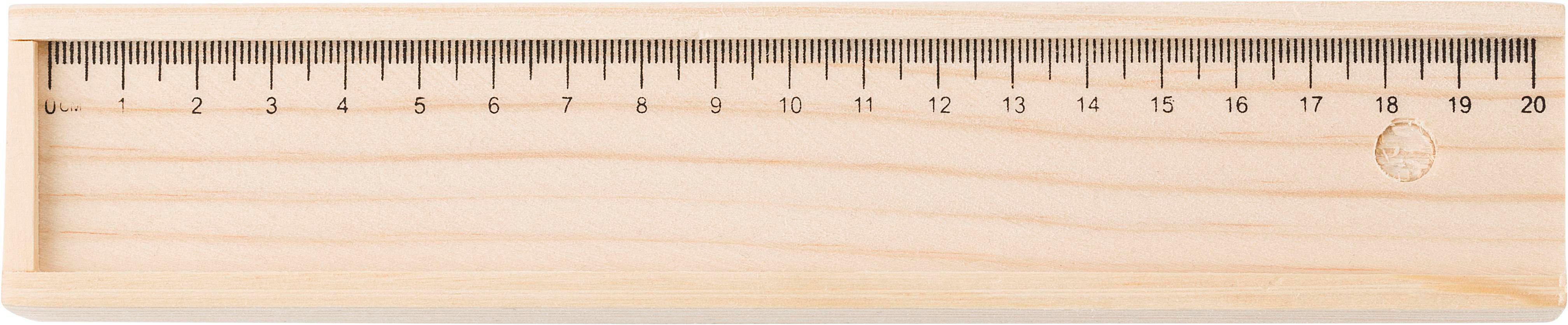 Estuche de madera con set de escritura Carmelita