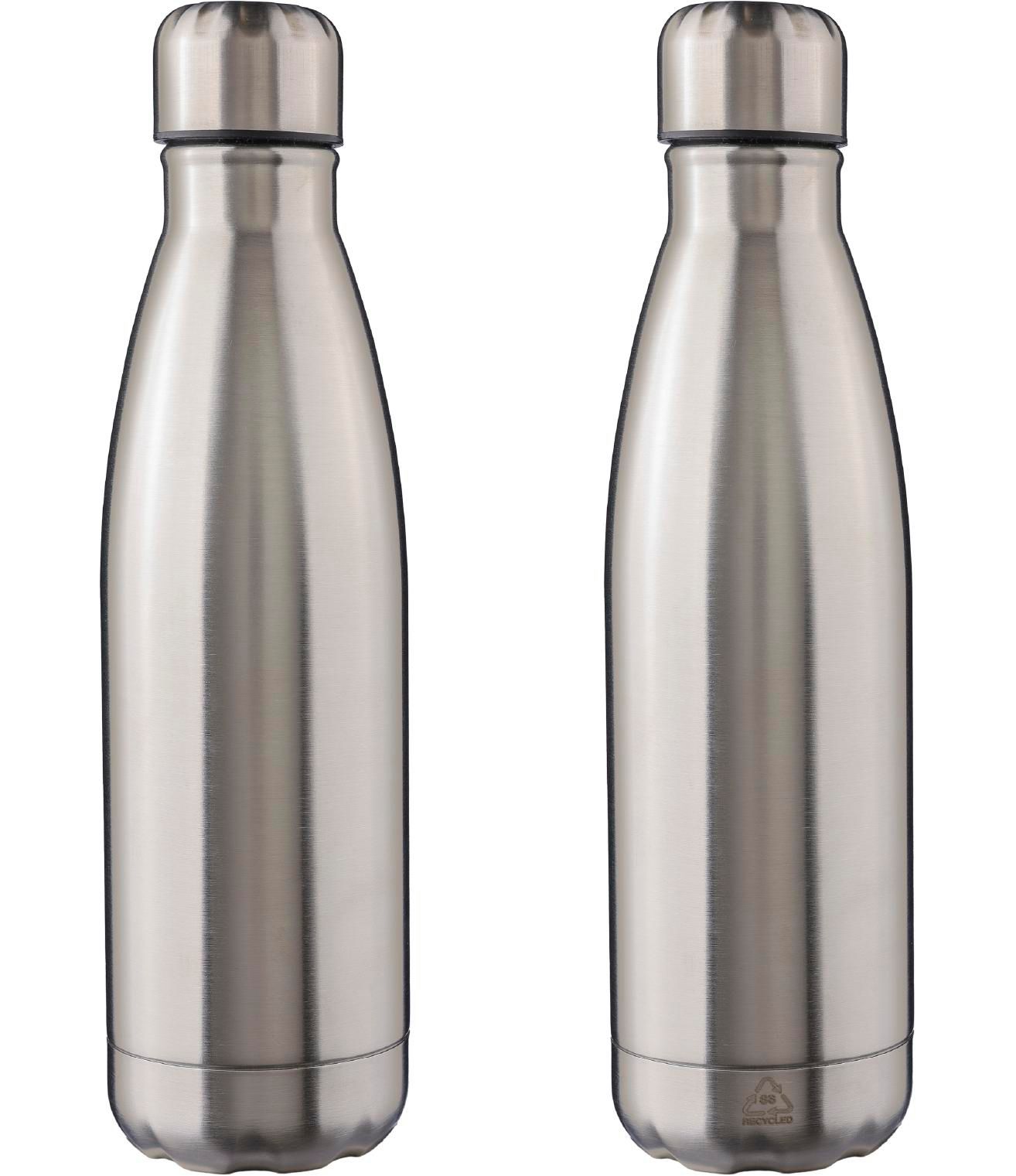 Recycled stainless steel double walled flask Lombok