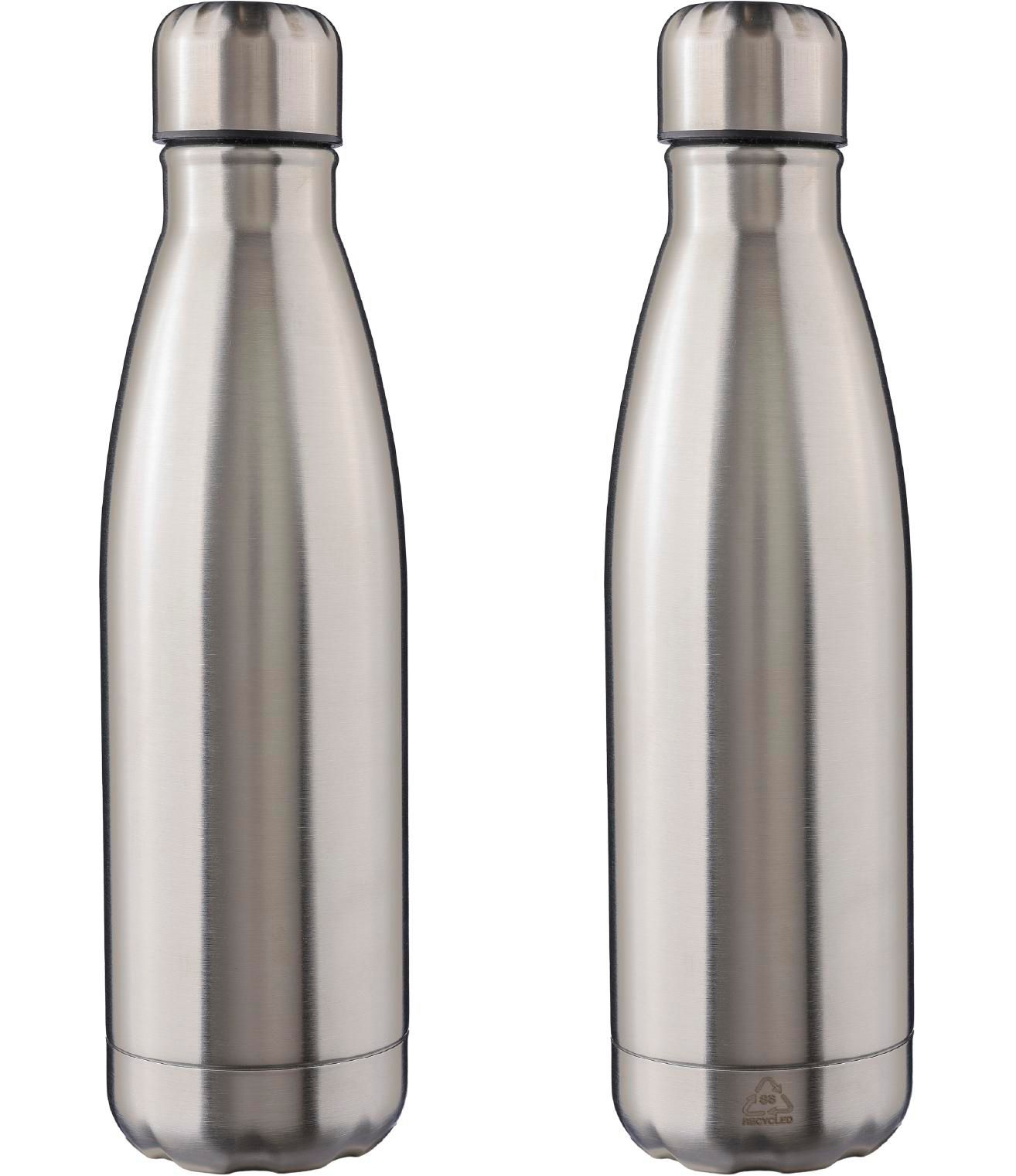 Recycled stainless steel double walled flask Lombok
