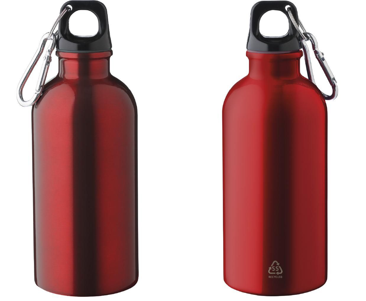 Recycled stainless steel single walled bottle (400 ml) Sable