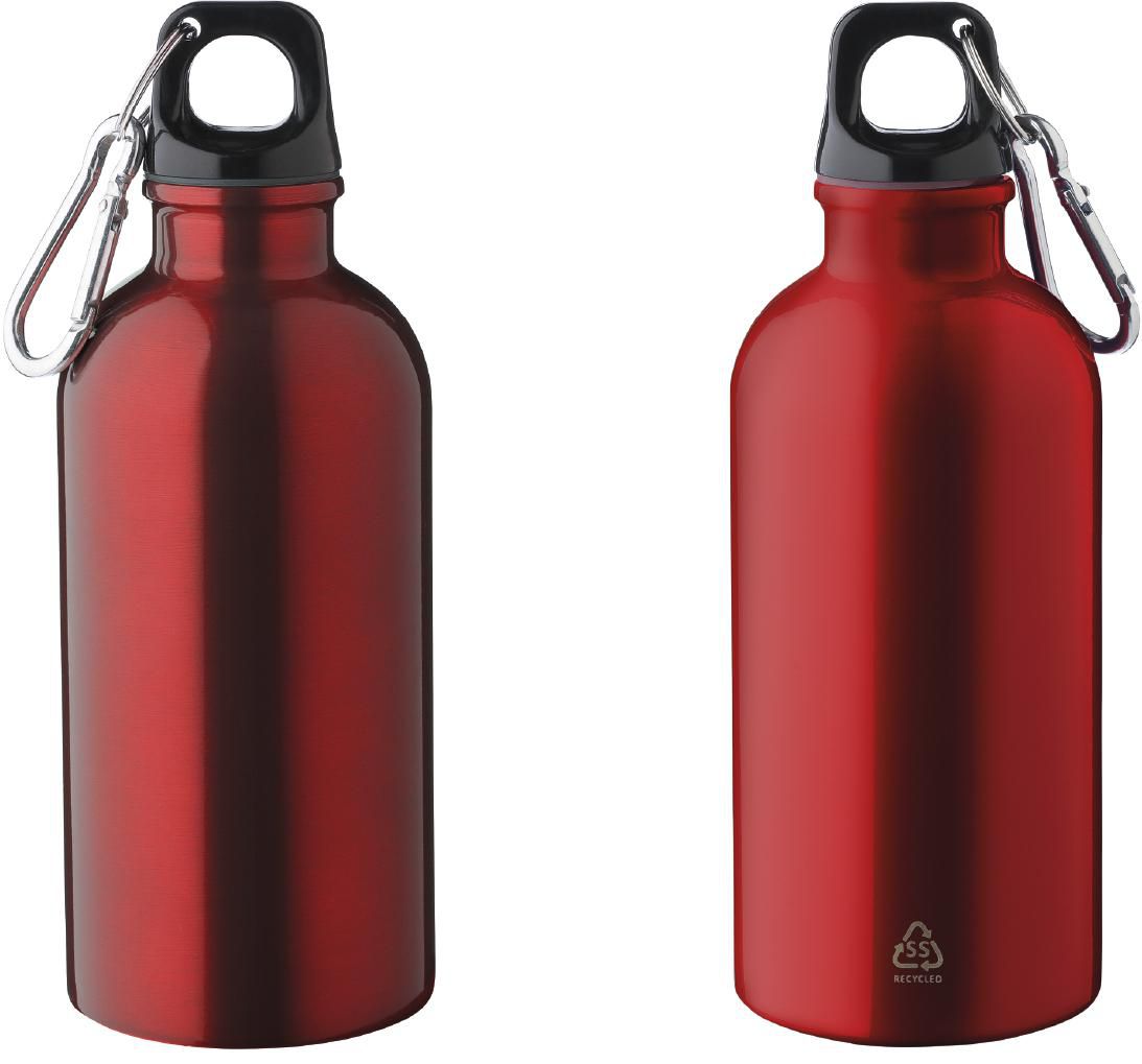 Recycled stainless steel single walled bottle (400 ml) Sable