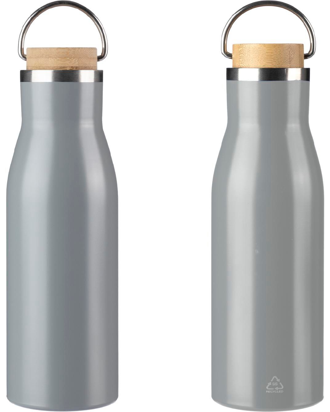 Botella de acero inox. reciclado Aline
