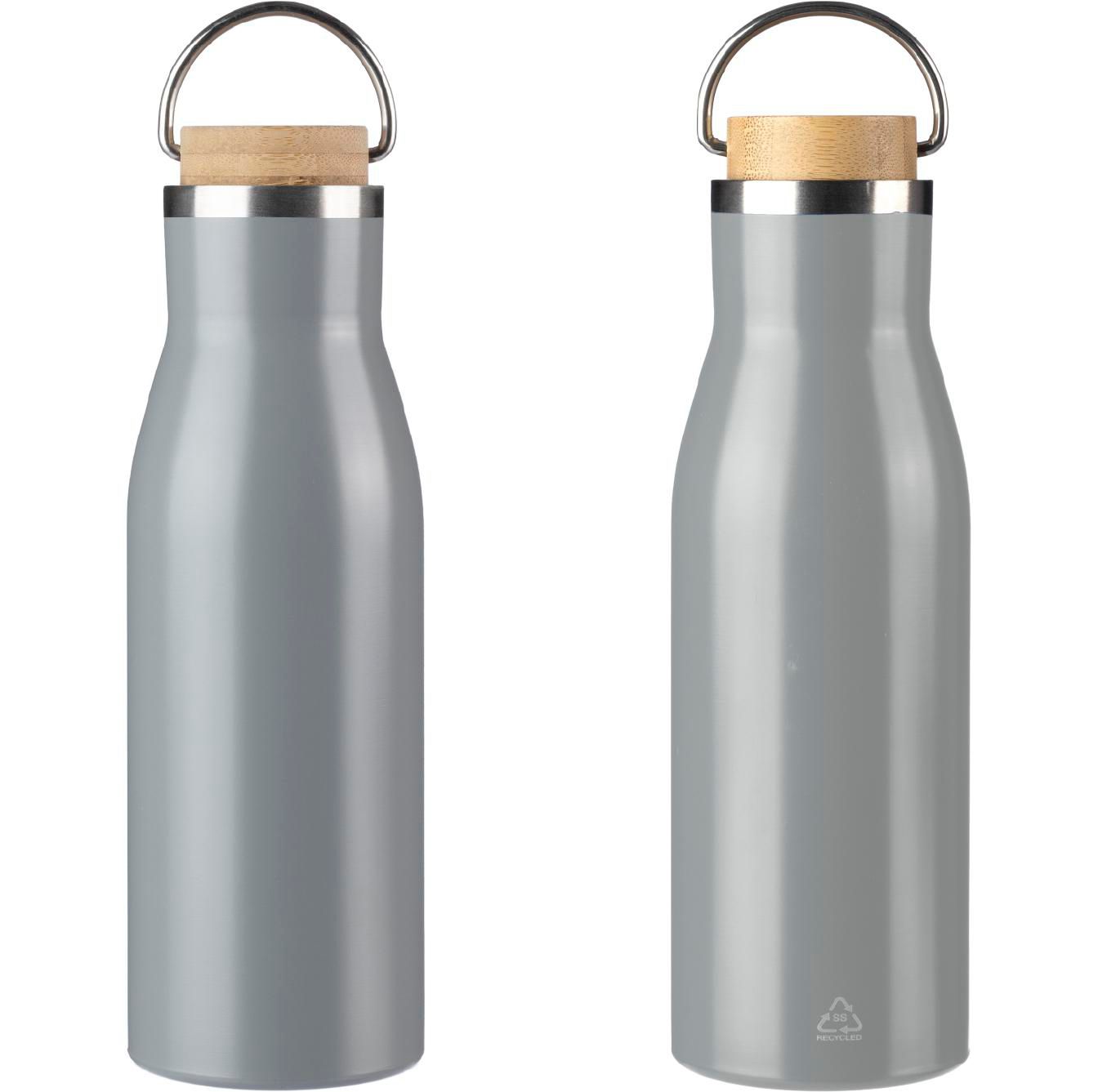 Botella de acero inox. reciclado Aline
