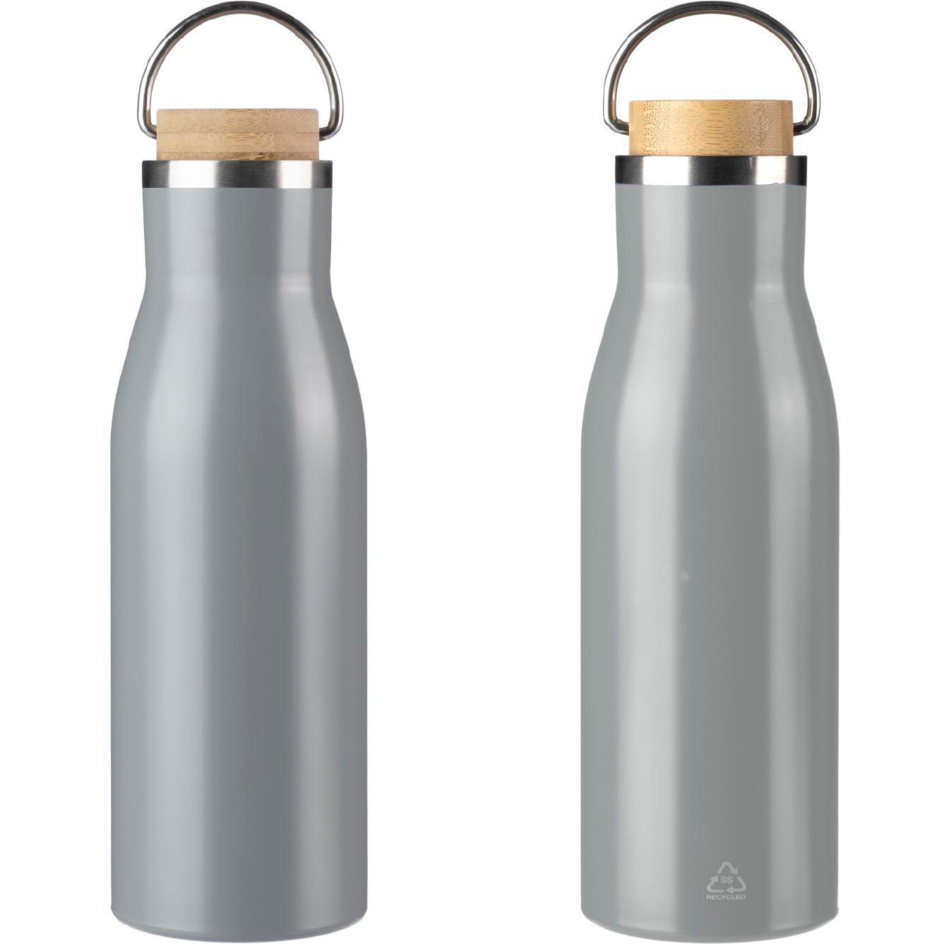 Botella de acero inox. reciclado Aline