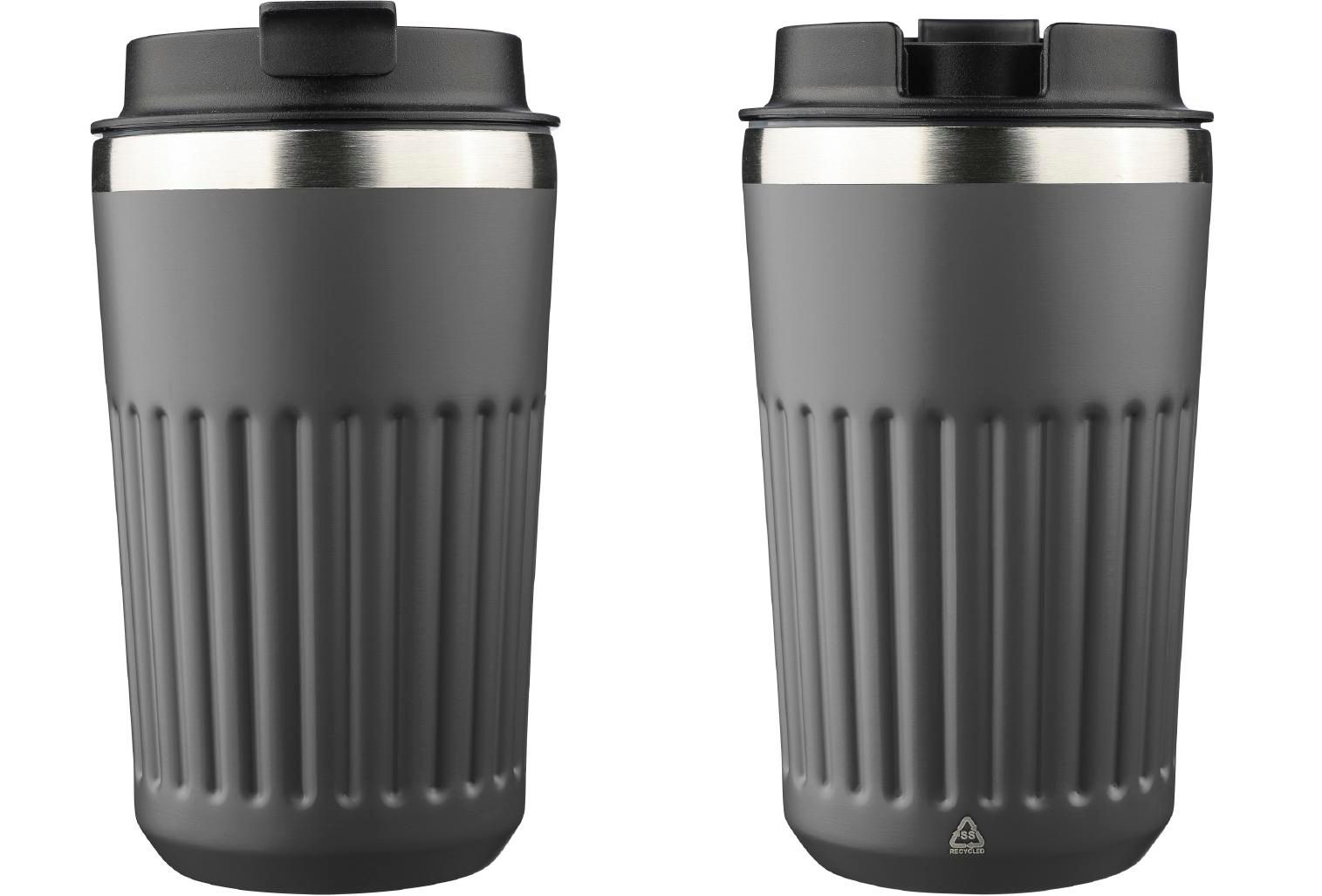 Vaso termo de acero inox. reciclado Chiara 400 ml