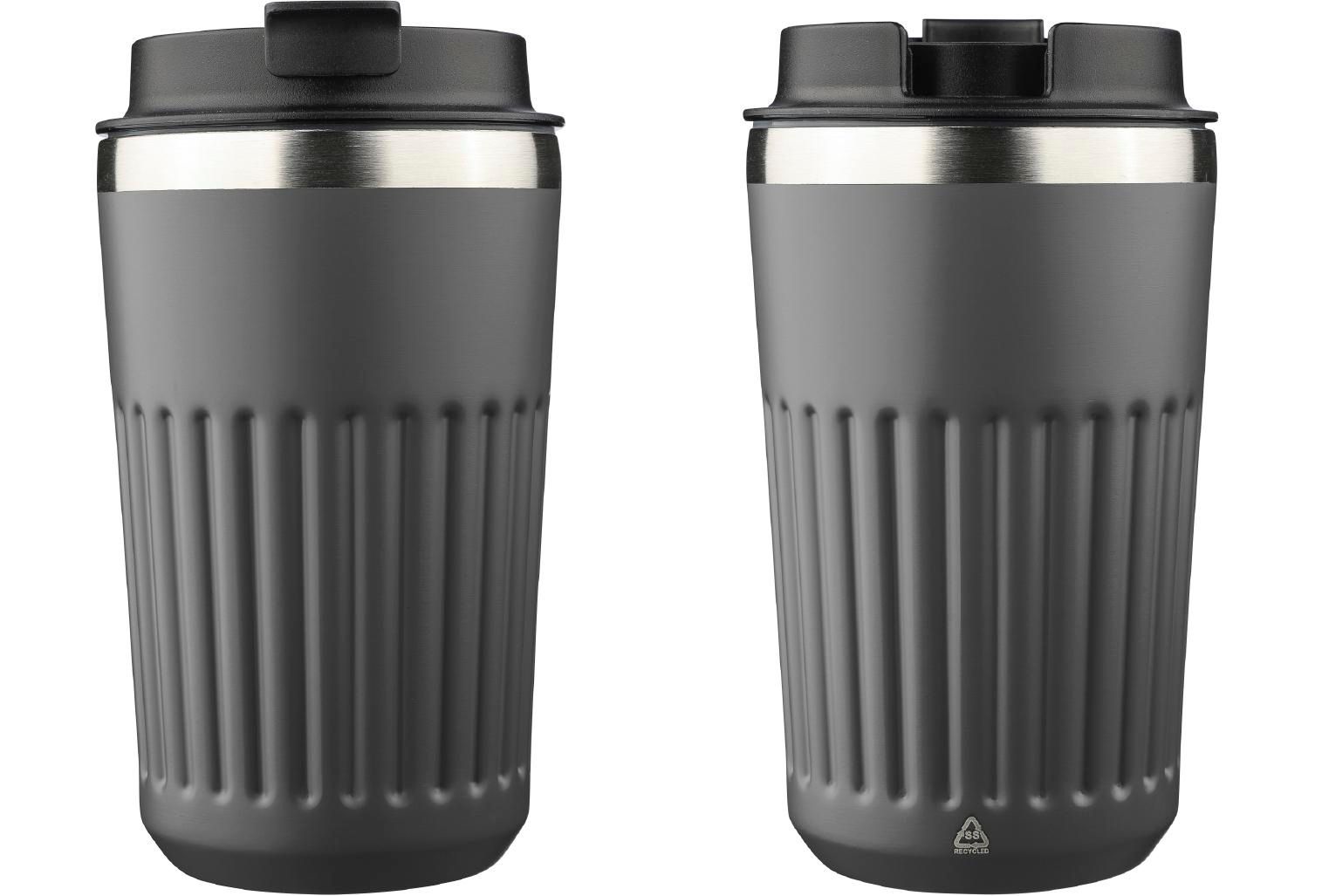 Vaso termo de acero inox. reciclado Chiara 400 ml