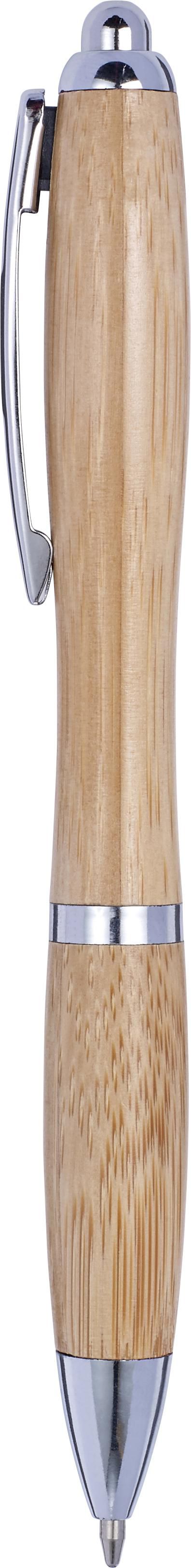 Ballpen Carson | Bamboo | Silver detail