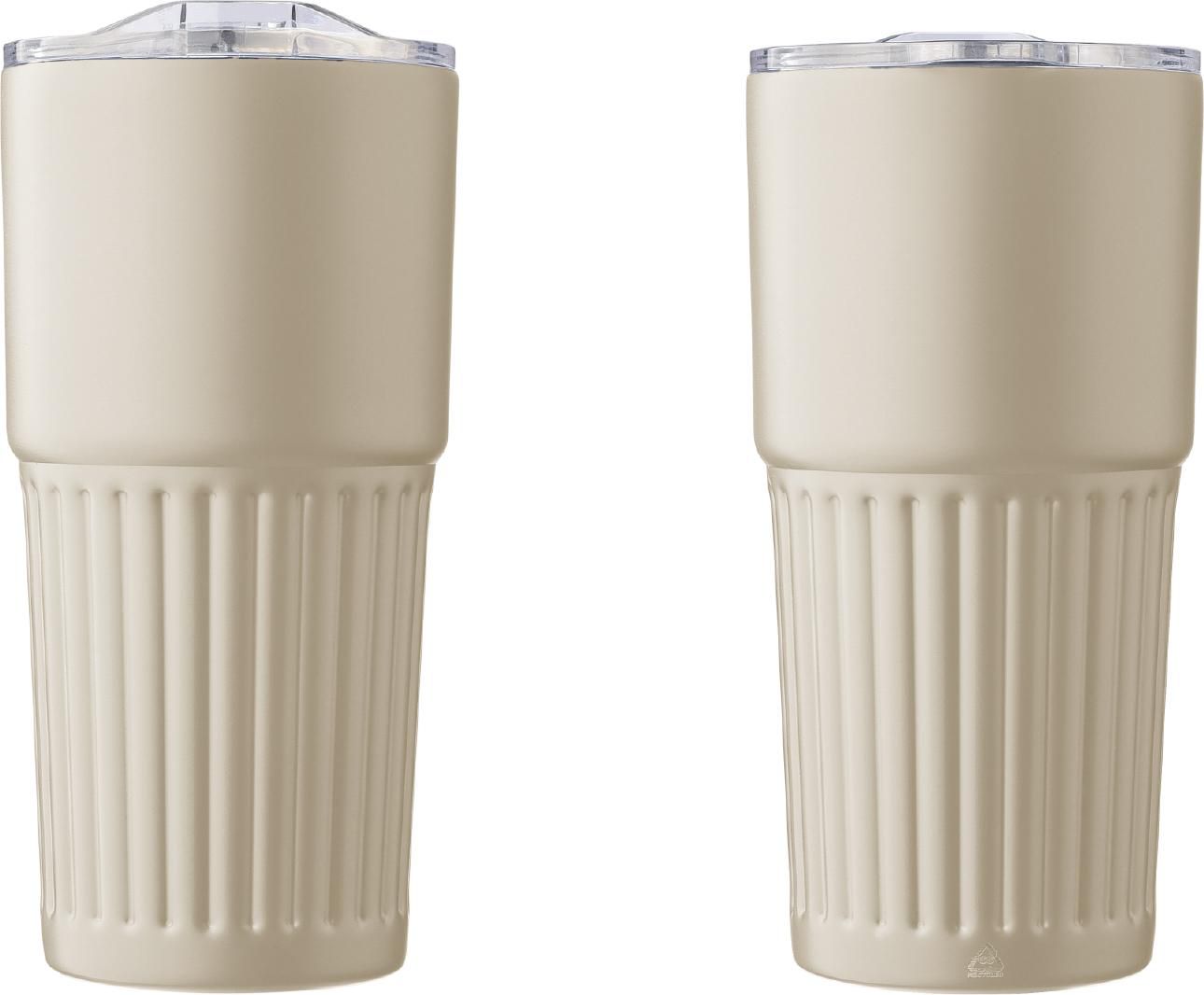 Vaso de acero inox. reciclado Kael 500 ml
