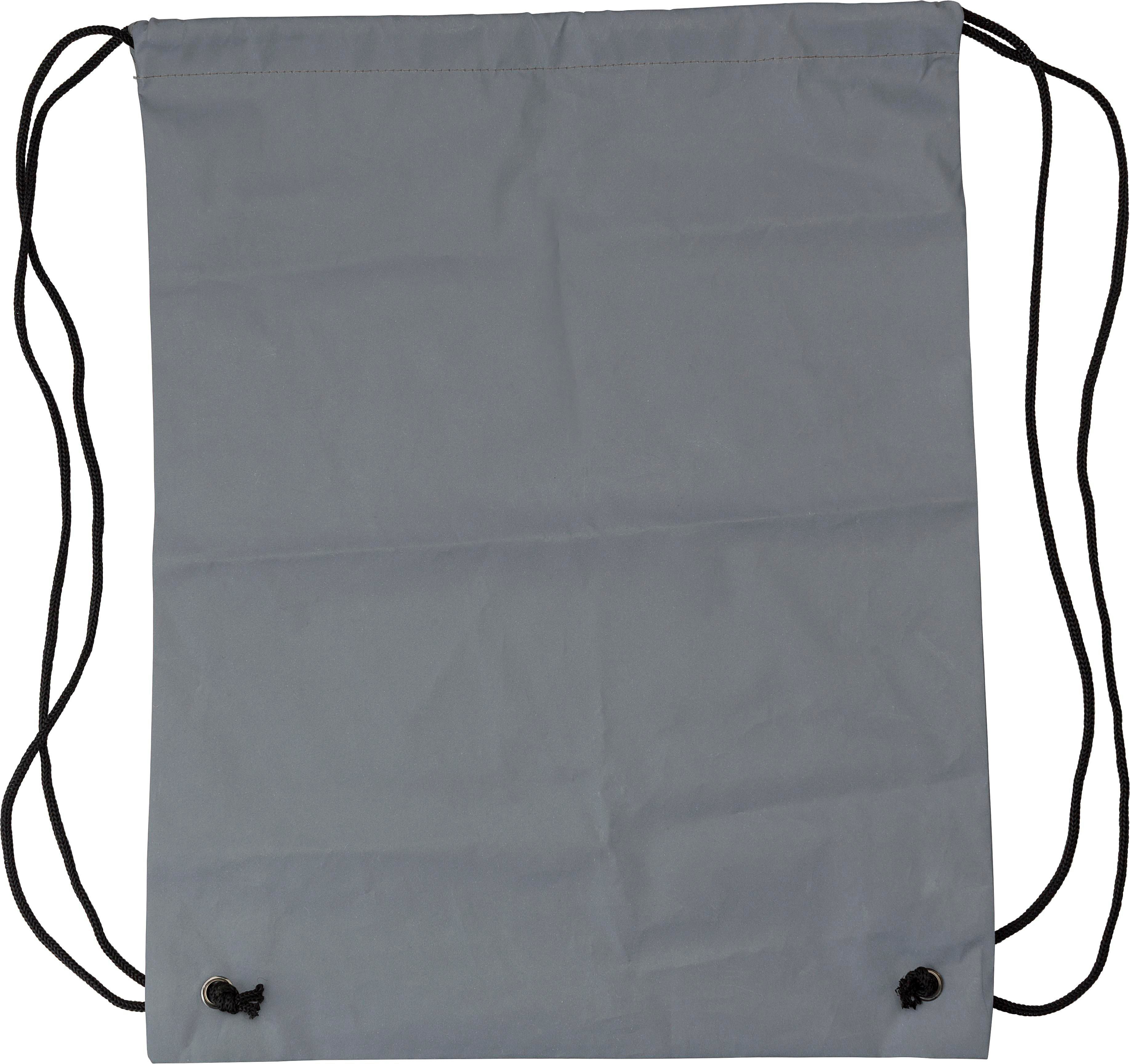 Synthetic fibre (190D) reflective drawstring backpack Melila