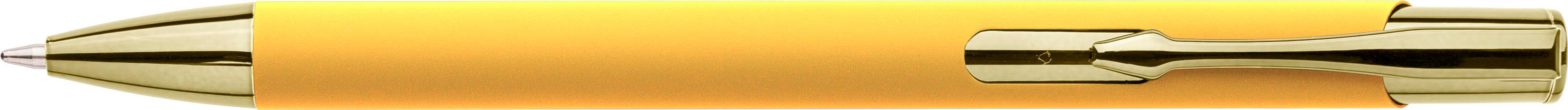 Recycled aluminium rubberized ballpen Anisa