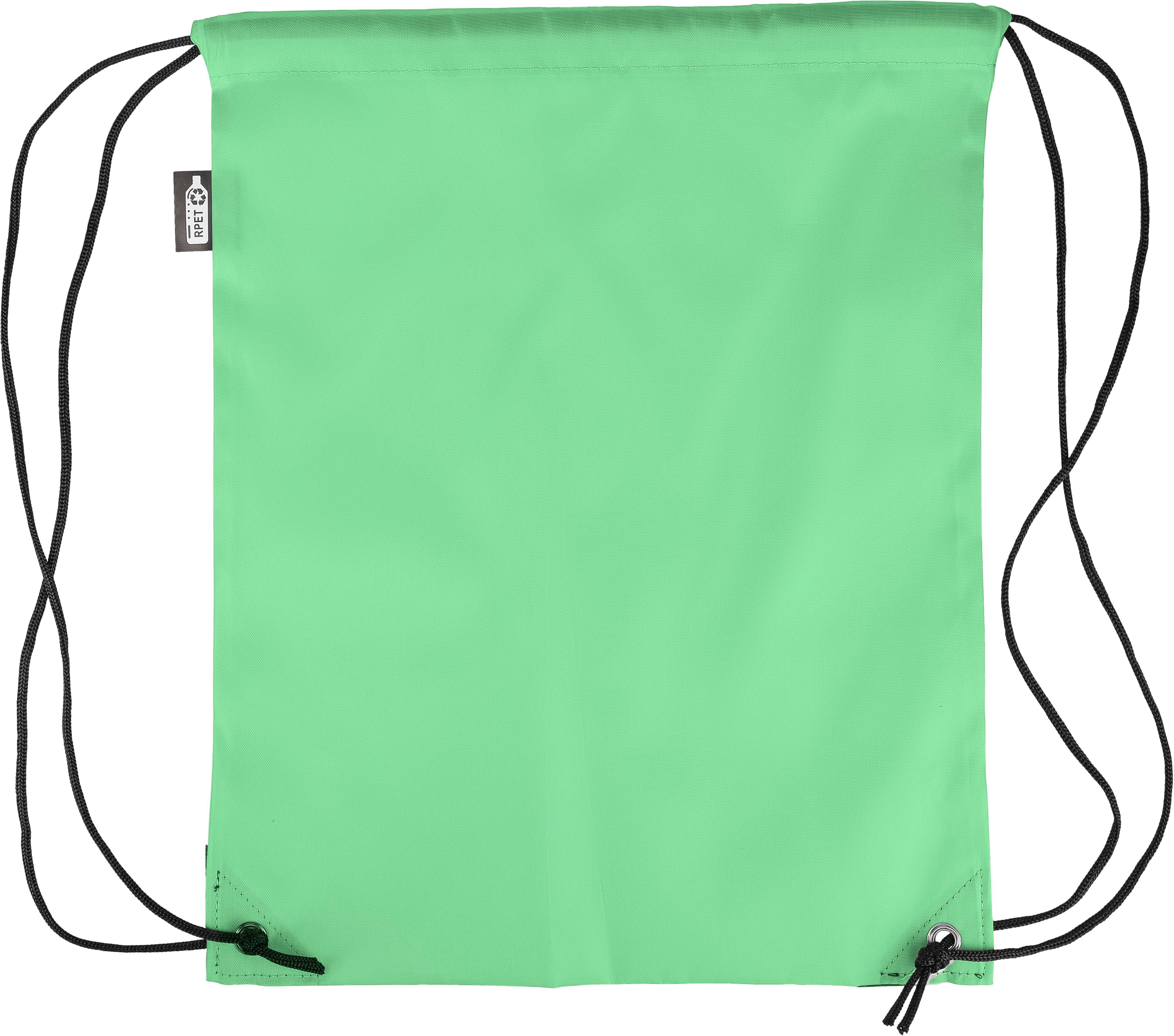 Recycled rPET polyester (210D) drawstring backpack Enrique