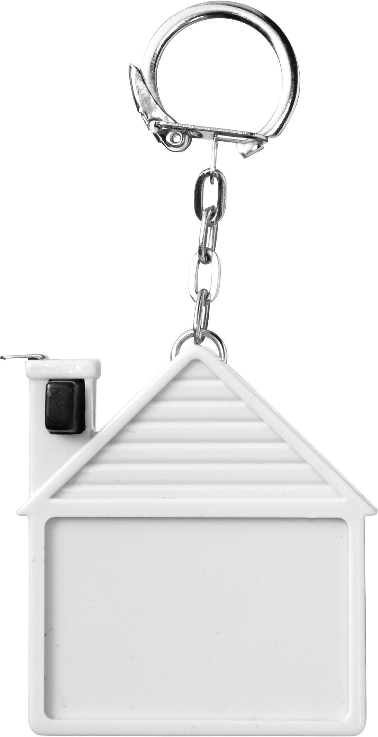 Tape measure keychain Dane | Plastic | 2 meter | House shape