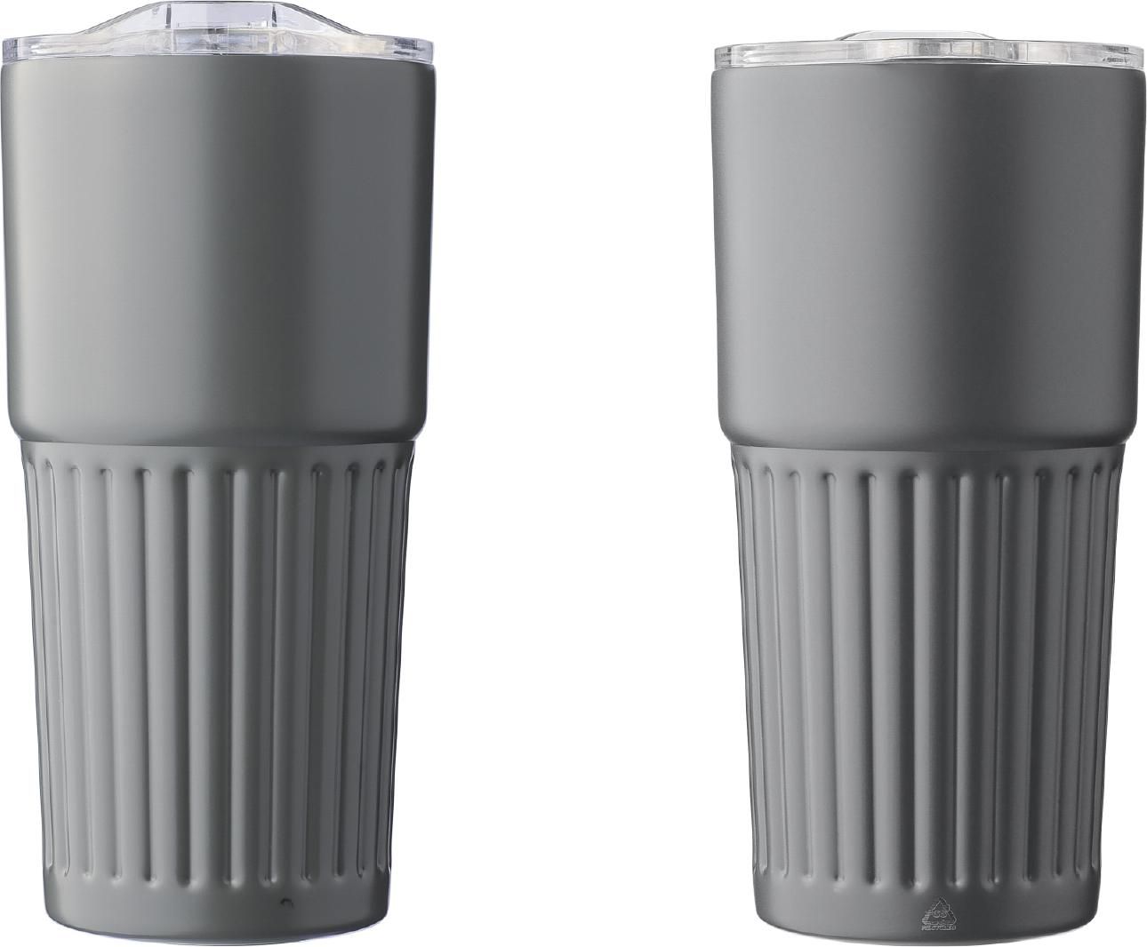 Vaso de acero inox. reciclado Kael 500 ml