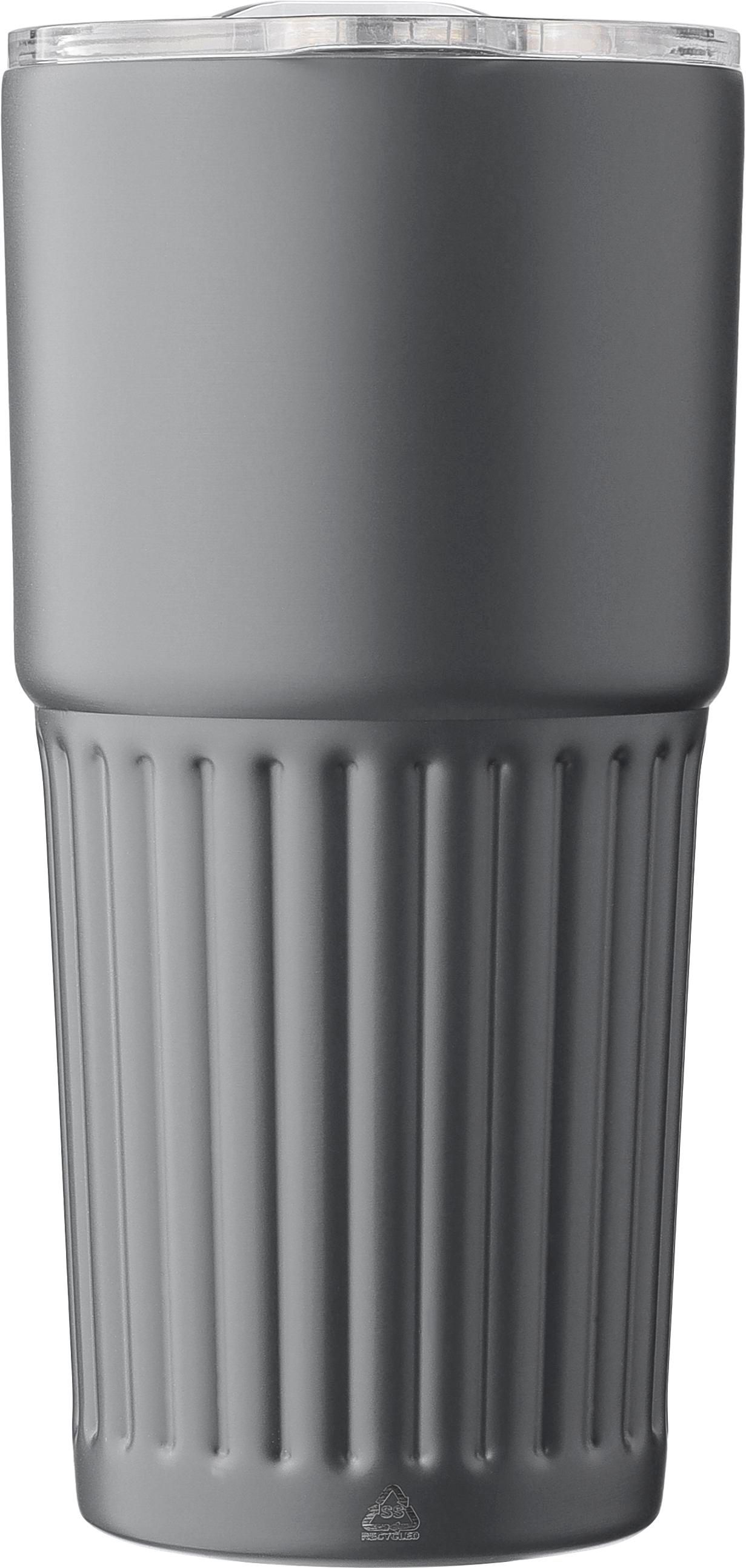 Vaso de acero inox. reciclado Kael 500 ml