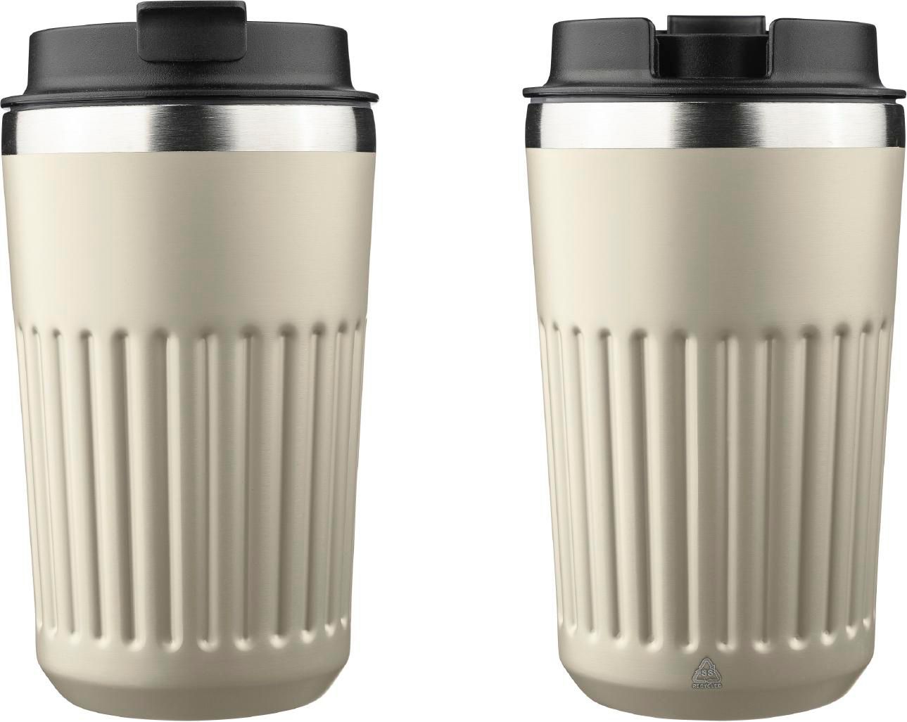 Vaso termo de acero inox. reciclado Chiara 400 ml