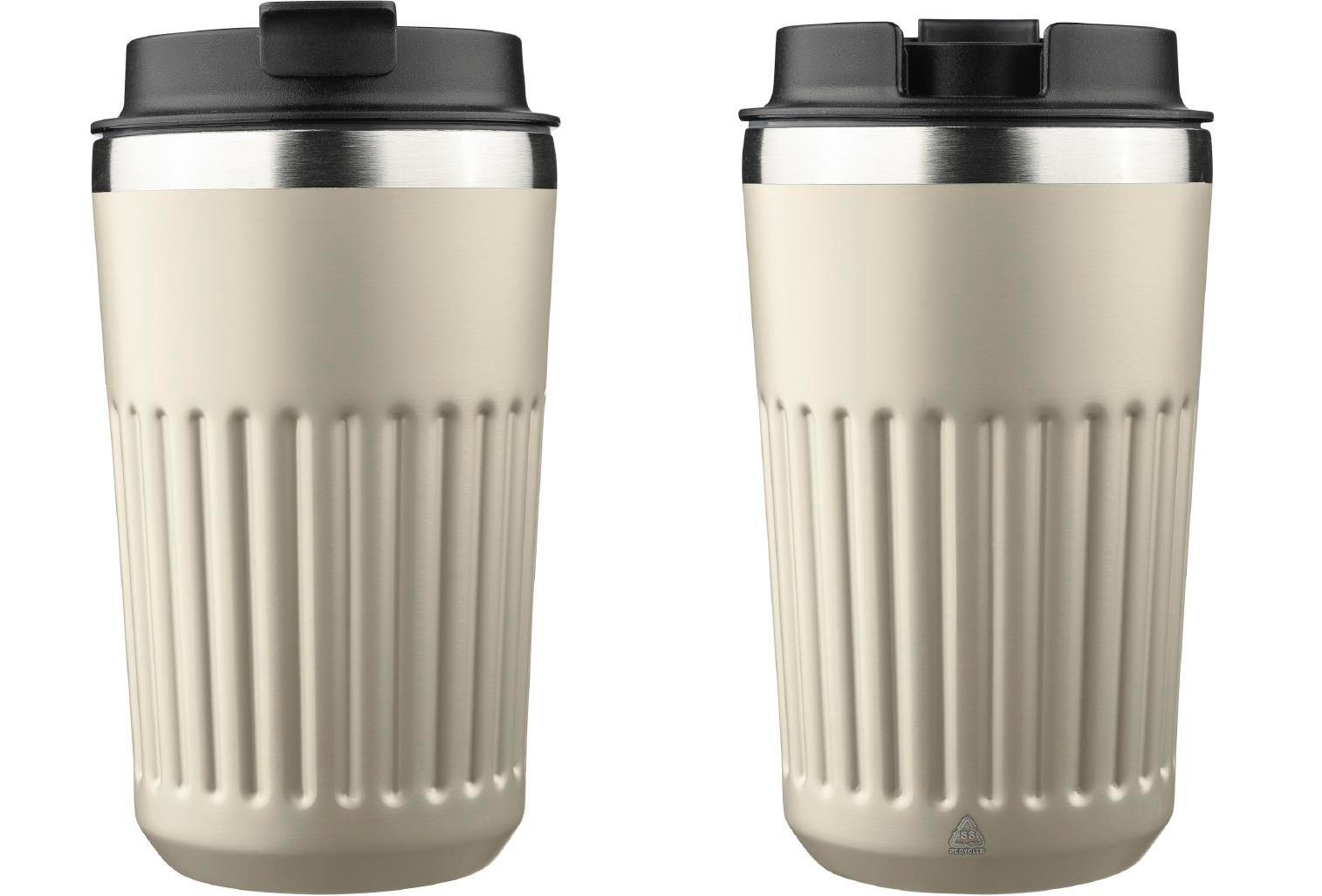 Vaso termo de acero inox. reciclado Chiara 400 ml