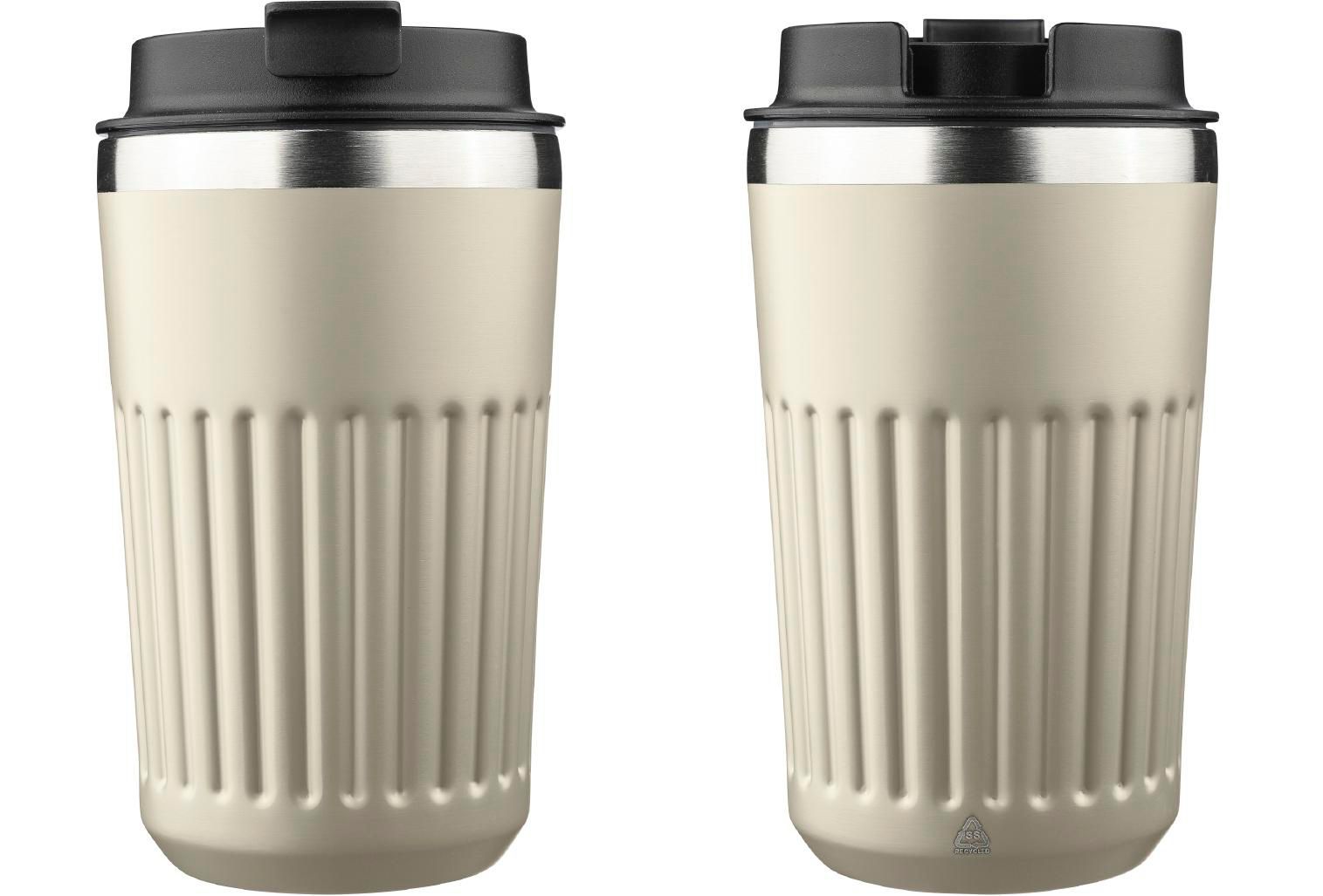 Vaso termo de acero inox. reciclado Chiara 400 ml