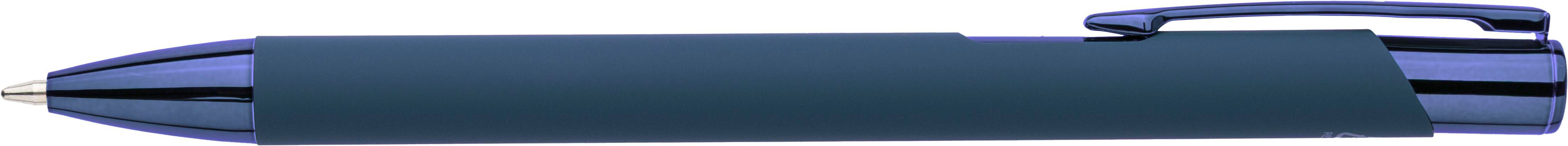 Recycled aluminium rubberized ballpen Anisa