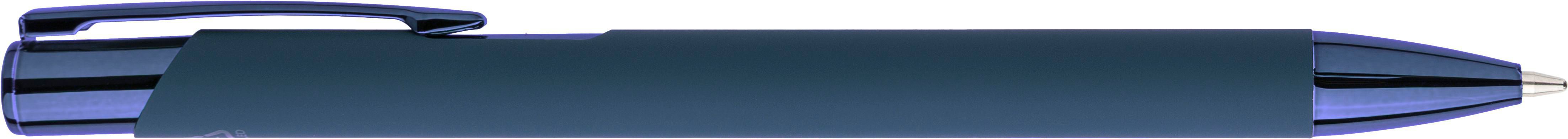 Recycled aluminium rubberized ballpen Anisa
